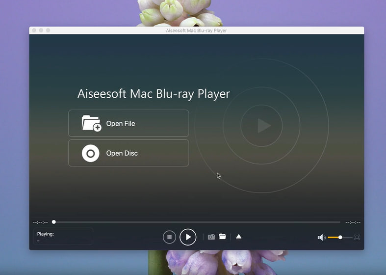 Open a File or a Disk Menu of the Mac Blu-ray player Aiseesoft Mac Blu-ray Player