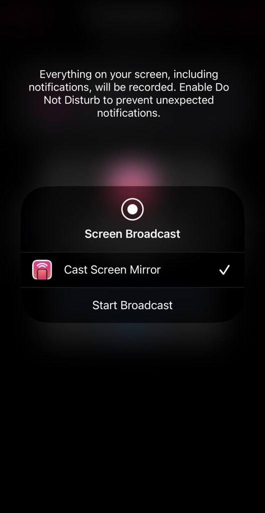 Screen broadcasting to Firestick with Replica