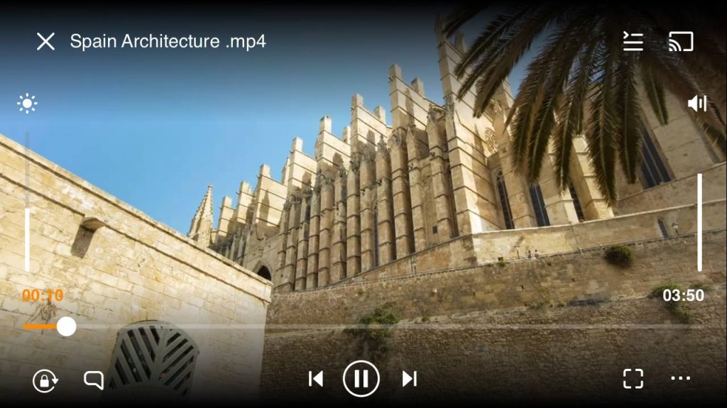 Playing video in the VLC on the iPhone VLC player for iOS