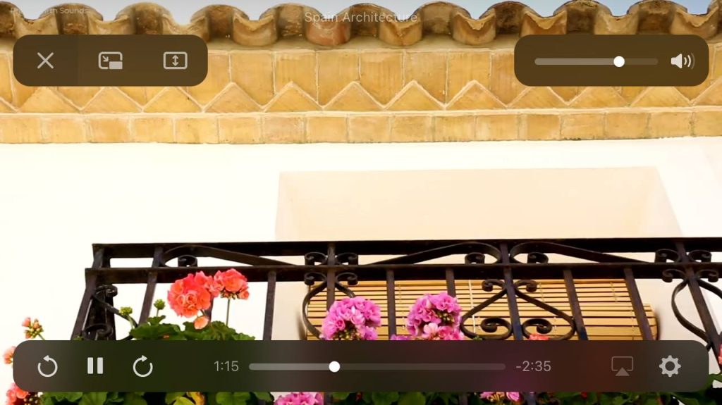 Watching the MCV clip on the iPhone in Infuse 7 player Infuse 7 media player