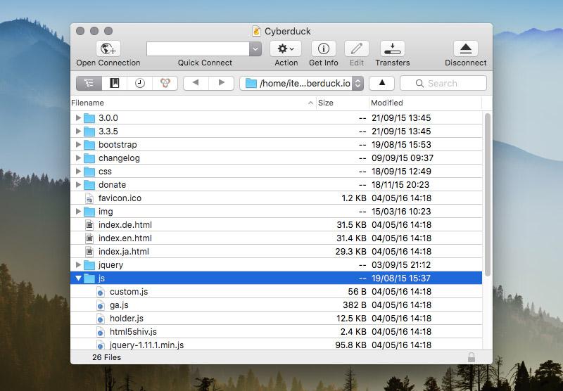 La alternativa a FileZilla para Mac, Cyberduck, ofrece un uso bastante sencillo. La alternativa a FileZilla para Mac, Cyberduck, ofrece un uso bastante sencillo.