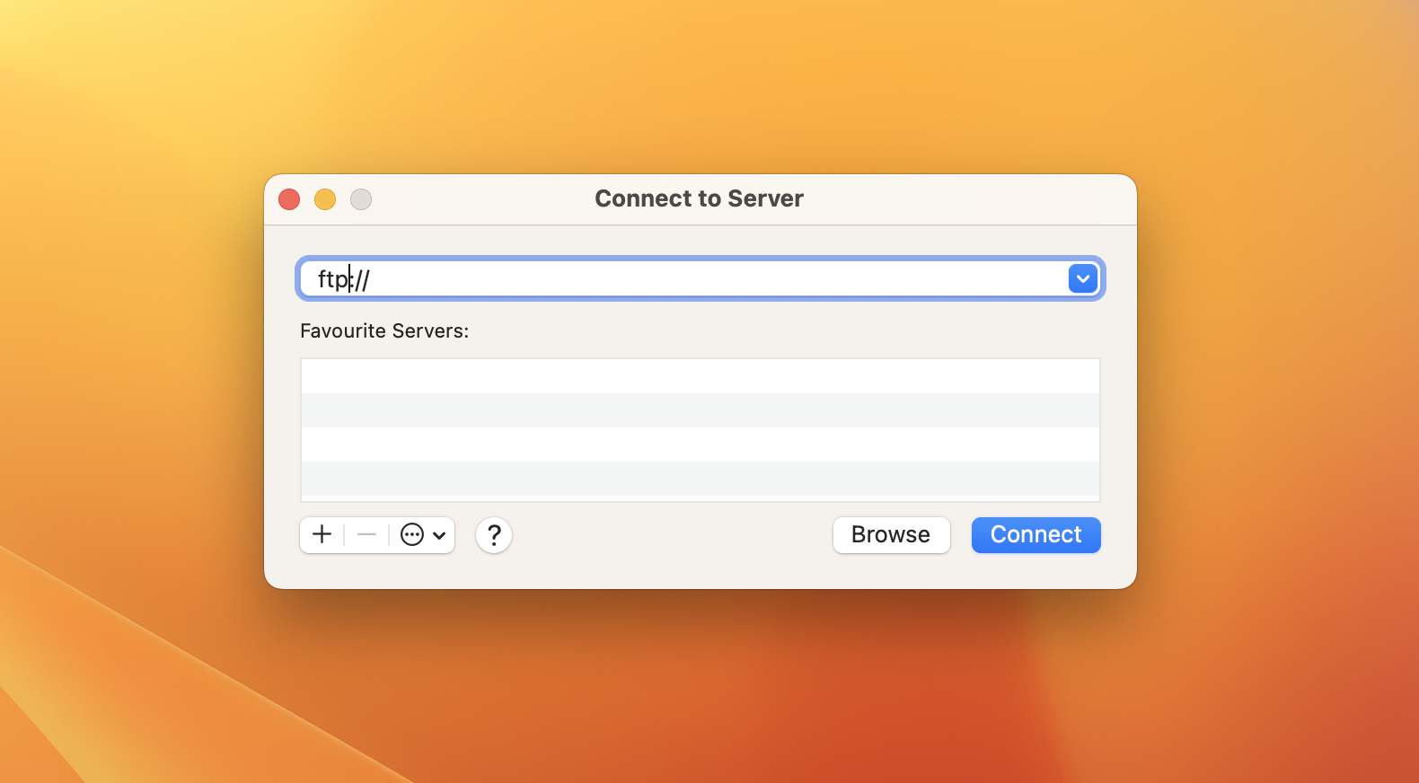 In this menu, you can add your favourite servers. In this menu, you can add your favourite servers.