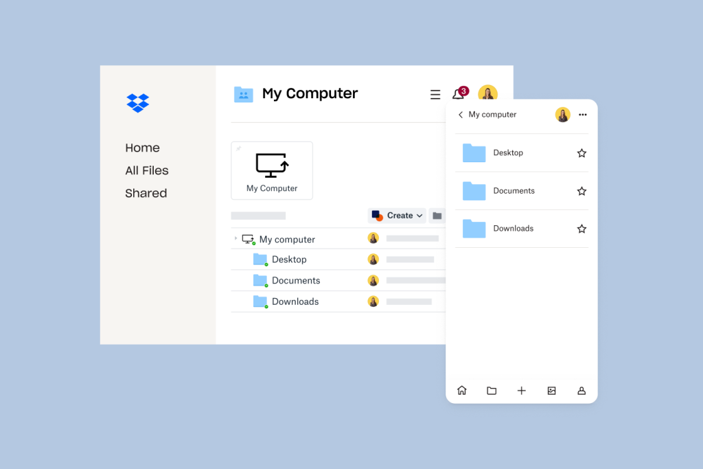 Dropbox is a modern workspace with limited memory in the free version. Dropbox is a modern workspace with limited memory in the free version.