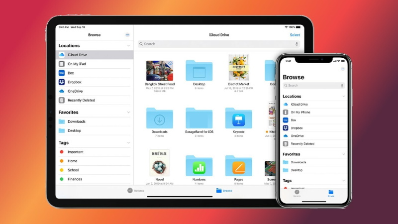 Files app is automatically synced via iCloud. Files app is automatically synced via iCloud.
