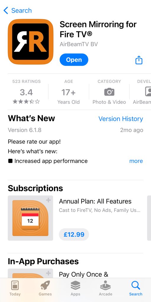 Download AirBeamTV from the App Store
