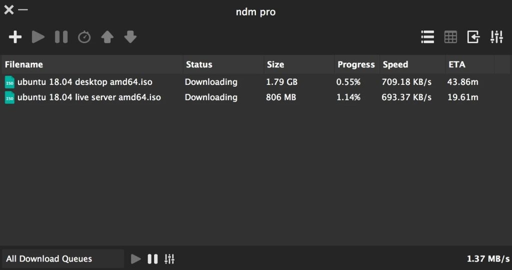 Ninja Download Manager Mit NDM können Sie Downloads auf dem Mac beschleunigen