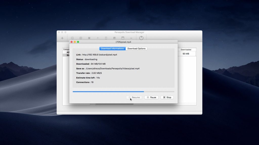Persepolis Download Manager Persepolis Download Manager is a cross-platform download manager that allows saving videos from YouTube, Vimeo, Dailymotion and other services.