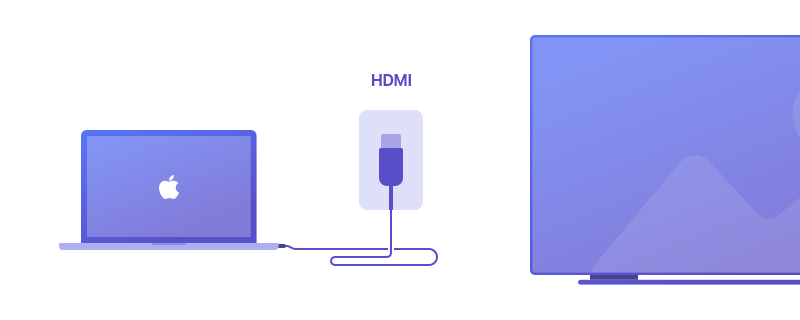 HDMI-Kabel Erfahren Sie, wie Sie von Mac mit HDMI auf TV streamen.