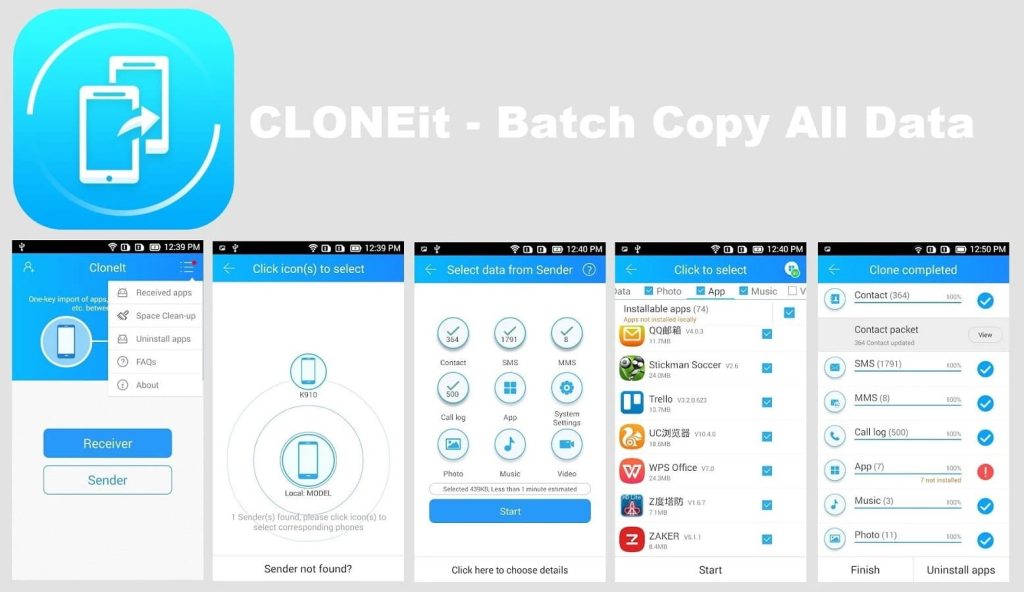 CLONEit is free and easy to use mobile app and supports leading Android devices. CLONEit is free and easy to use mobile app and supports leading Android devices.