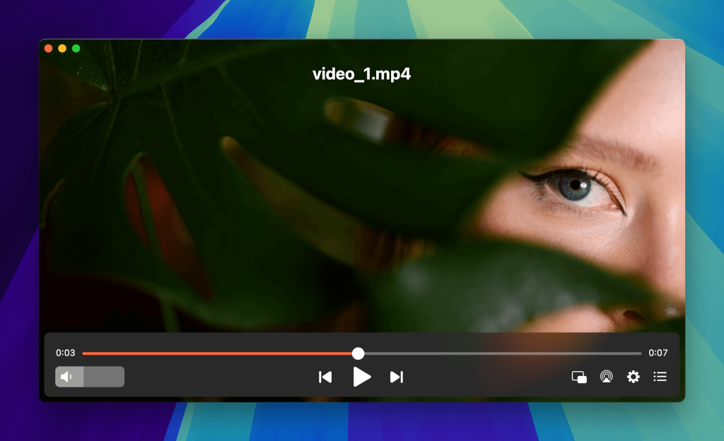 MP4 video is playing in Elmedia Player Play videos with subtitles on your Mac via Elmedia Player