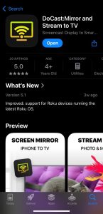 Download DoCast from the App Store on your iPhone