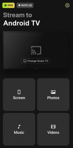 Tap on the Photos tile in DoCast