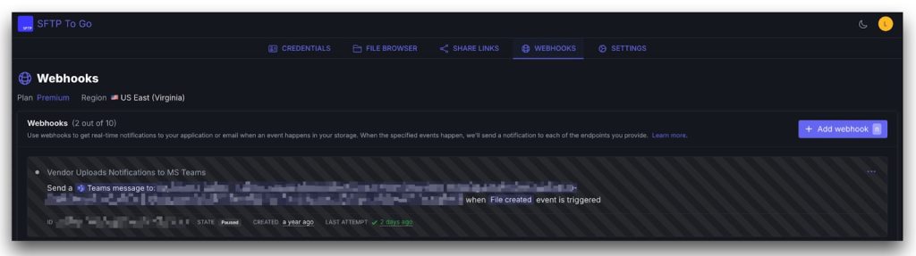 Webhooks Webhooks